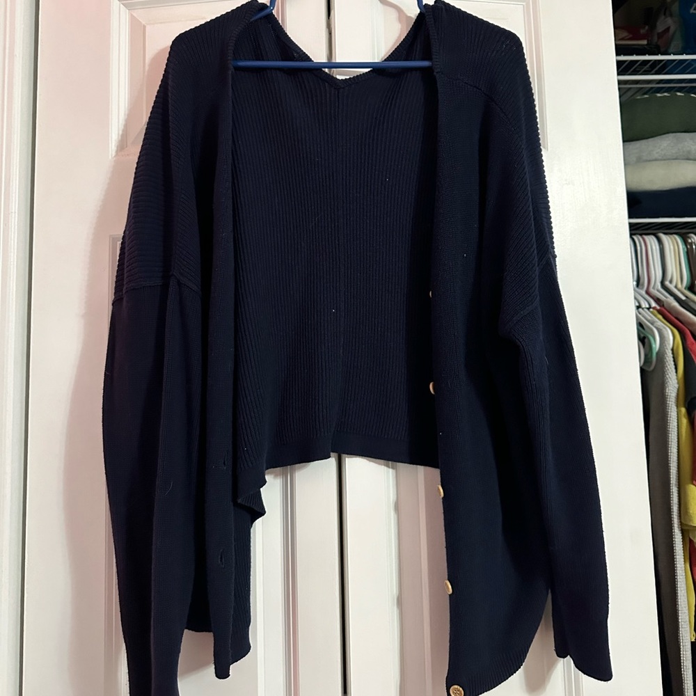 Navy Blue Cardigan